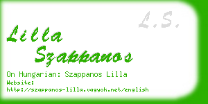 lilla szappanos business card